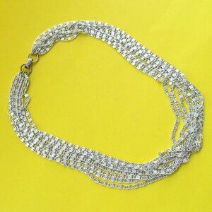 Vintage Sarah Coventry multi strand chain necklace